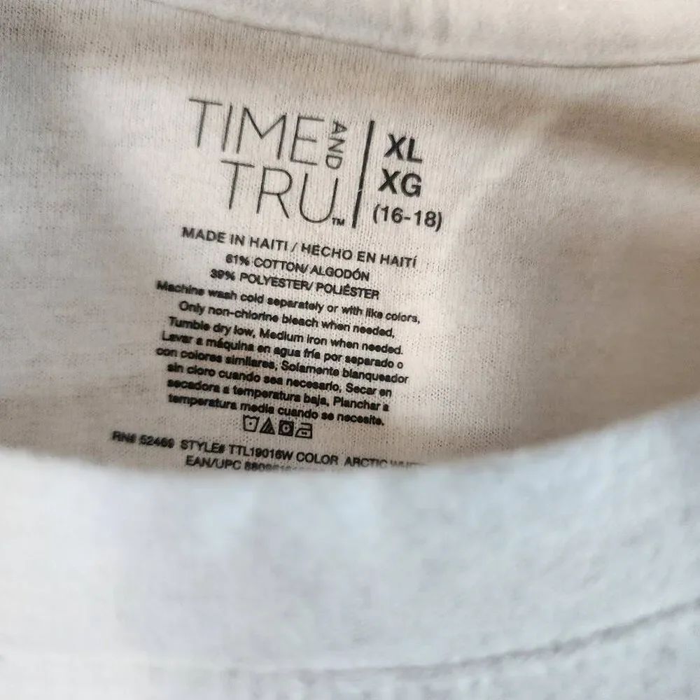 Lot of 3 Time and Tru Crew Neck Tshirts Short Sleeve Semi Fitted NWT Size XL - Picture 6 of 9